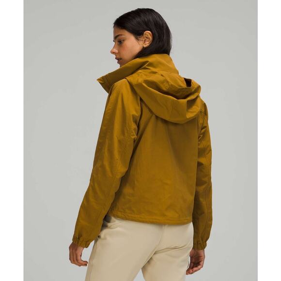 Lululemon Always Effortless Jacket Gold Spice Hooded Full Zip Active Size 6 - Picture 4 of 15
